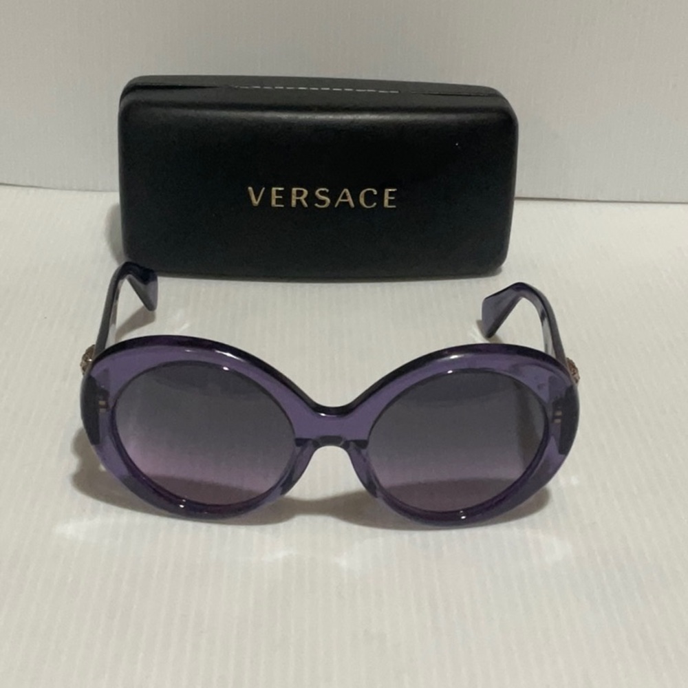 Versace woman’s sunglasses mod4298 purple round made in Italy